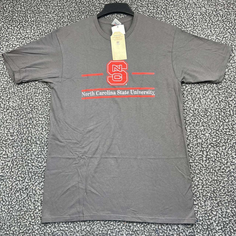NC State Wolfpack University Shirt Men Large Gray American Threads New L